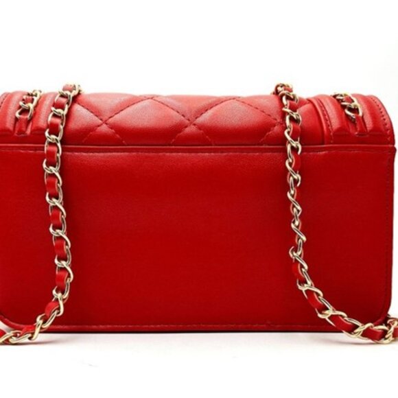 Valentino Orlandi Small Quilted Turn Lock Crossbody NWT - Picture 4 of 6